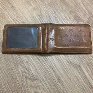 Fossil bicycle leather wallet